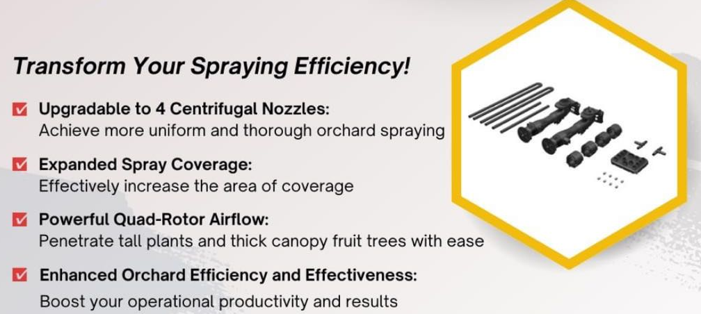 XAG P100 Pro 2023 2 Additional Nozzles Kits