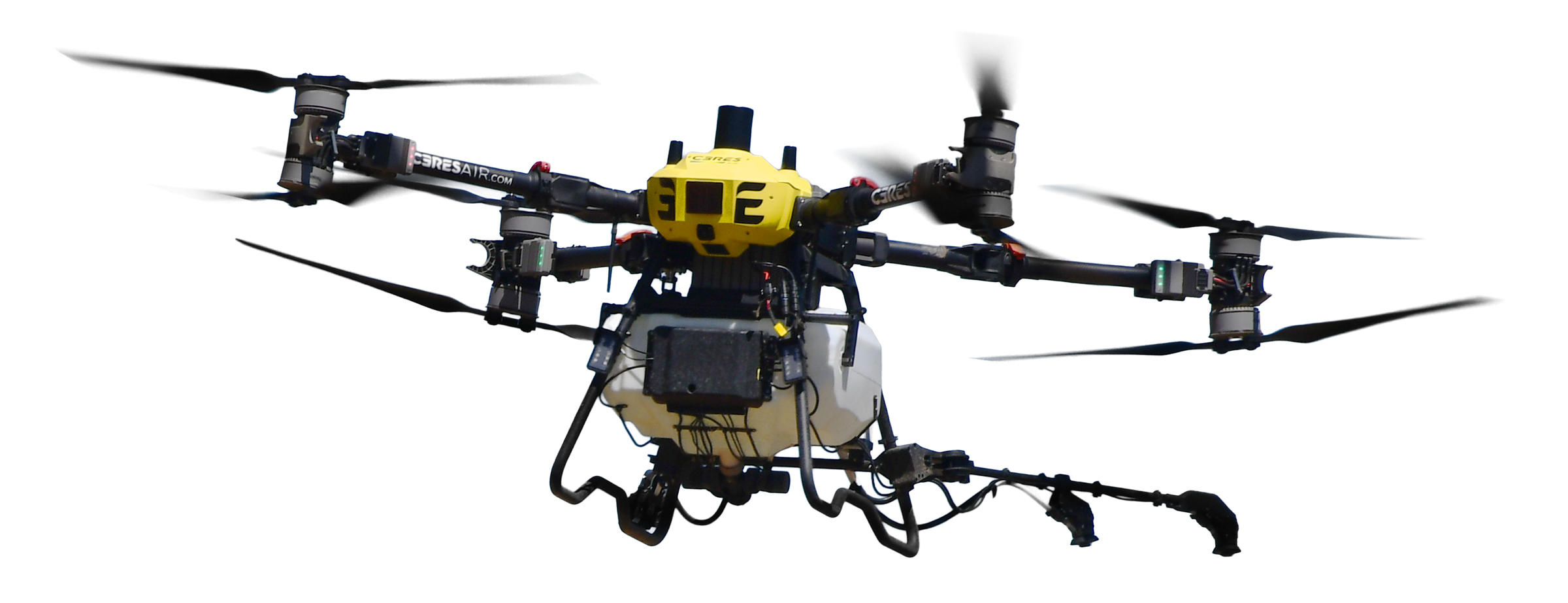Ceres Air agricultural spray drone in flight