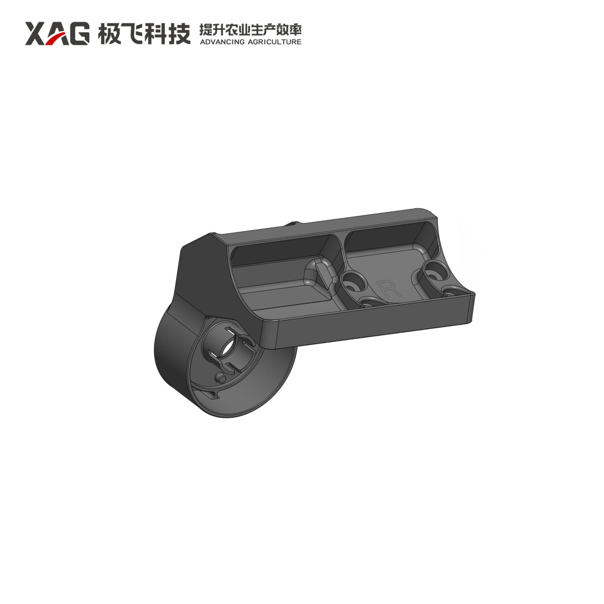P100 Nozzle Extension Rod Bracket (Right)
